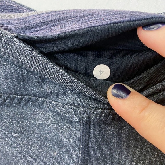 lululemon gray crop frill ruffle legging size 4 - Picture 6 of 11